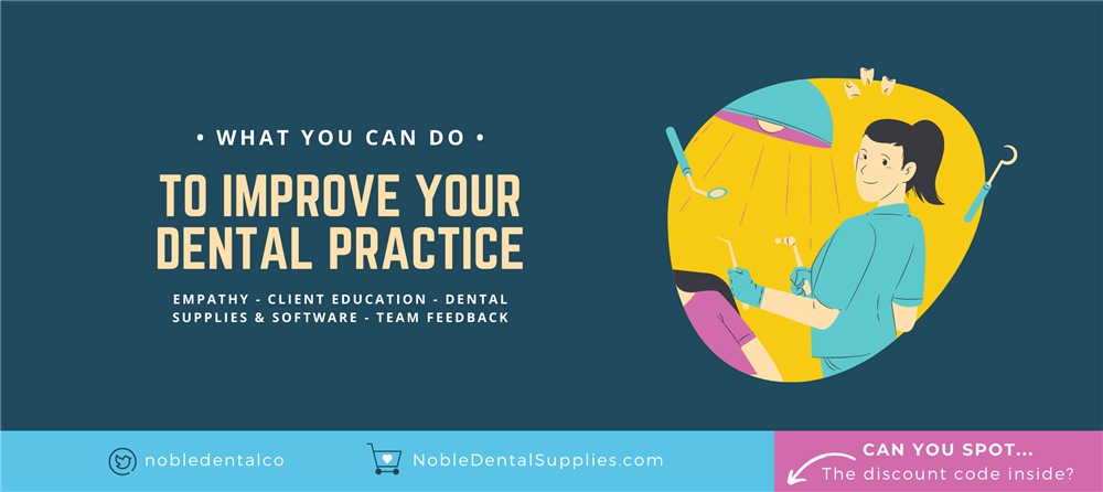 Improving a dental practice blog header for Noble Dental Supply